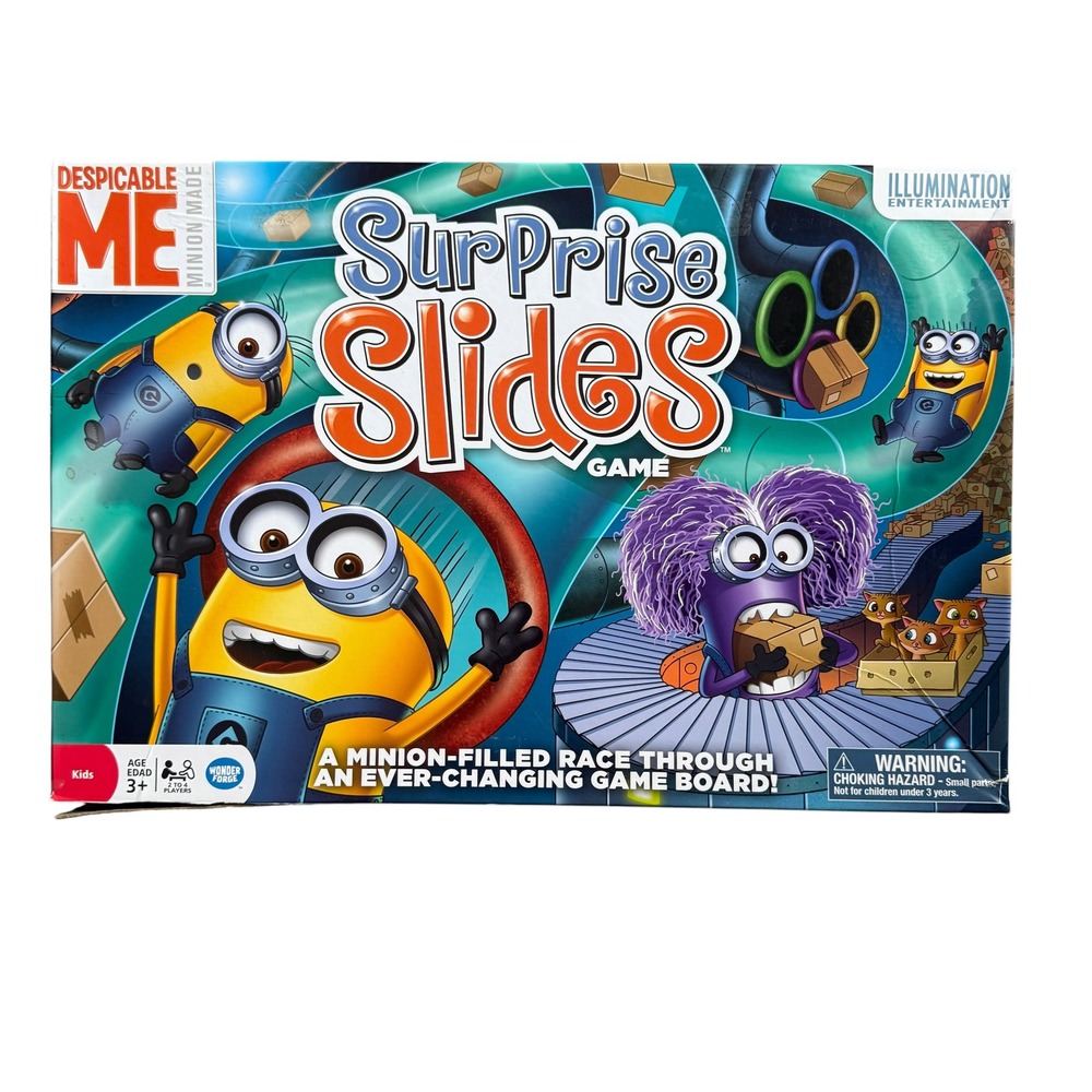 Wonder Forge Despicable Me Surprise Slides Board Game Kids Minions Complete Rare